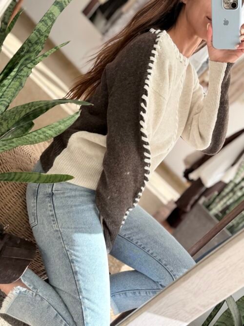 Sweater combinado