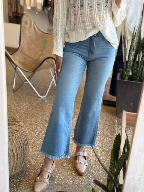 Jeans cropped desflecado light b    Riffle