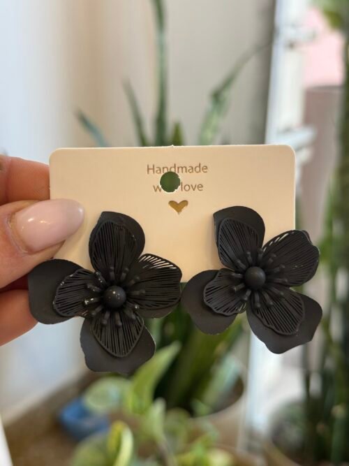 Aros flor black
