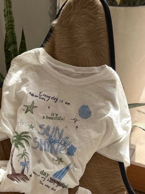 Remera flamé estampa Aventura