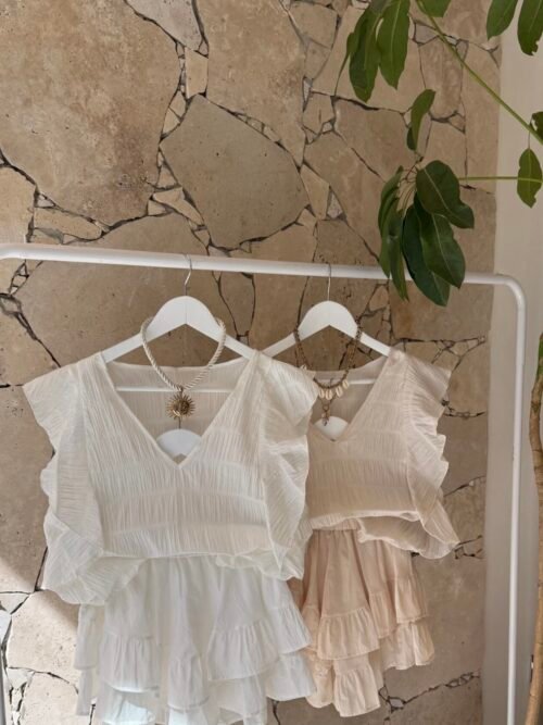 Blusa jazmin cloque