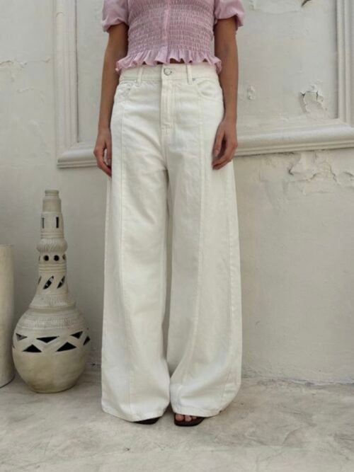 Jeans wide leg Zoé recorte