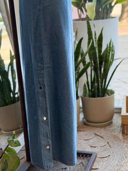 Palazzo denim Broches